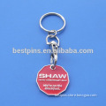 enamel supermarket coin key holder, giveaway gifts trolley coin made in china